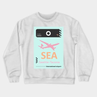 Seattle airport tag Crewneck Sweatshirt